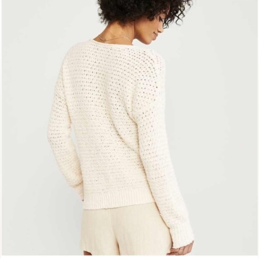 Abercrombie & Fitch Open Weave Scoop Neck Sweater